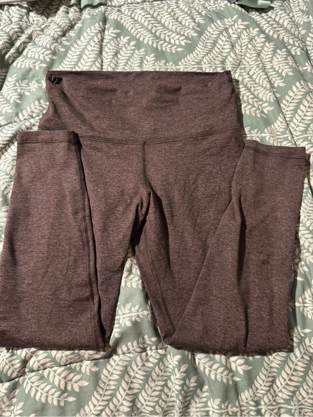 Fleo Brown Heather High-Waist Leggings